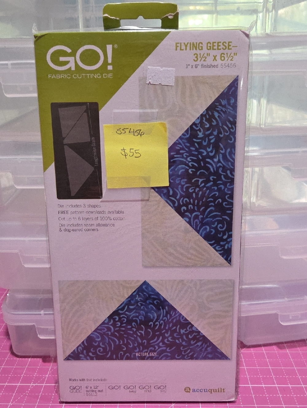 Flying Geese Fabric Cutting Die #55456